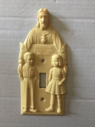 Vintage Jesus Light Switch Cover