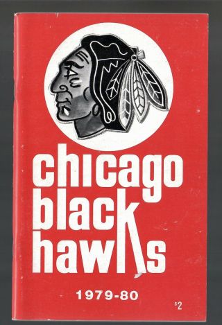 1979 - 80 Chicago Blackhawks Nhl Media Guide Yearbook Fact Book