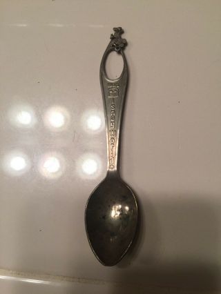 Vintage Sterling Silver Walt Disney World Souvenir Collector Spoon Mickey Charm