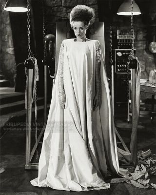 Vintage 1935 ‘bride Of Frankenstein’ Movie Publicity Photo - Elsa Lanchester