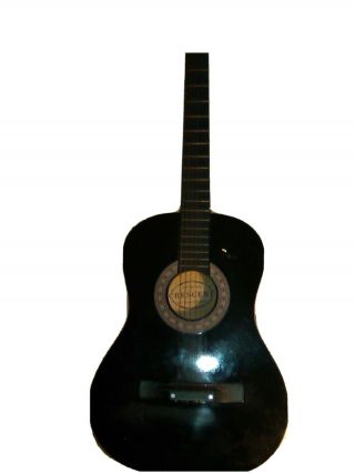 Vintage Wooden Crescent Beginner Acoustic Guitar