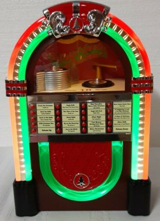 Mr Christmas Rock O Rama Jukebox Wireless Musical18 Songs Lights
