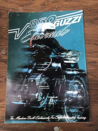 Vintage Motorcycle Literature Moto Guzzi Eldorado X201