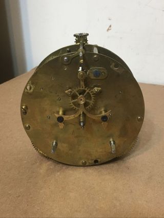 Antique Ansonia Round Crystal Regulator Clock Movement Parts Open Escapement?