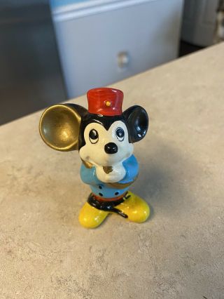 Vintage Walt Disney Mickey Mouse Ceramic Figurine 3 "