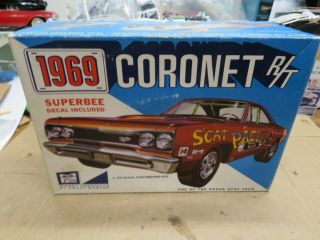 1/25 Mpc 1969 Dodge Coronet R/t Superbee Empty Model Box 1769