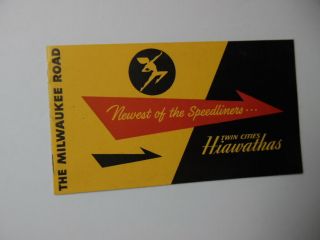 1935 Twin Cities Hiawatha Brochure Newest Of The Speedliners Milwaukee Road Vg,