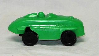 Vintage Green Plastic Race Car 5 - 3/4 " Long - 1950 