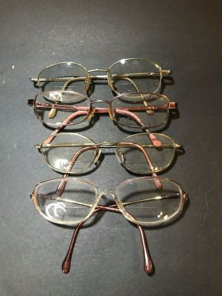 4 Pairs Eye Glasses Bifocals Vintage