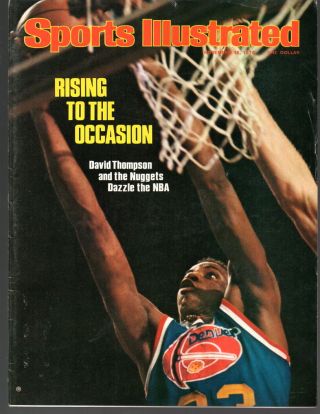 Sports Illustrated 1976 Nba Denver Nuggets David Thompson No Label