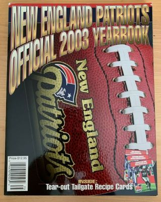 2003 England Patriots Yearbook Nfl Brady Bruschi Law