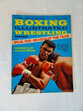 Boxing Illustrated Feb 1963 Cassius Clay (muhammad Ali) Cover Vg,