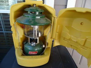 Coleman 228h Lantern 8 75 With Carry Case Camping Vintage