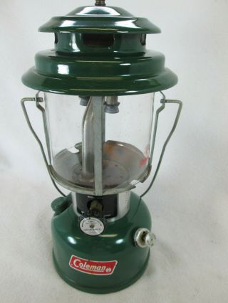 Vintage Coleman 220j Two Mantle Camp Lantern 6/76