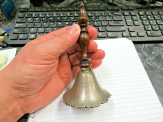 A Relic Of York Minster Oak & Bell Metal Burnt May 20th 1840 Antique Bell Cool