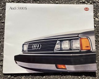 Vintage 1984 Audi 5000s Car Brochure Canada Germany