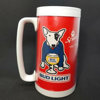 Vintage Spuds Mackenzie 1986 Bud Light Beer Party Animal Thermoserv Red Mug