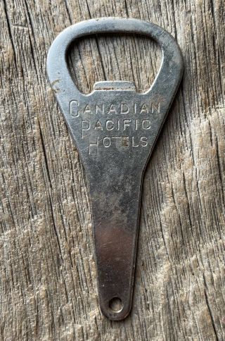 Vintage Canadian Pacific Hotels Bottle Opener Canada Railway Rail