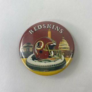 Vintage Nfl Washington Redskins Old Logo Pin Button