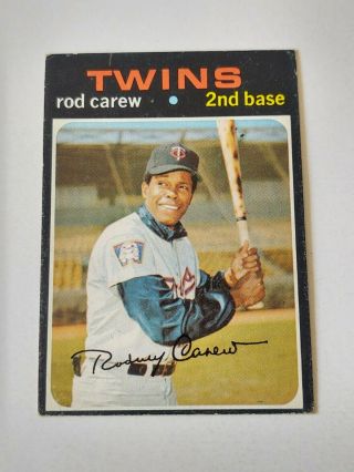 1971 Topps Rod Carew 210 Minnesota Twins Vintage Baseball Card Hall Of Fame