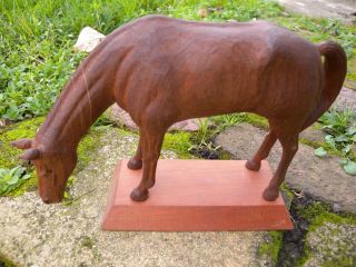 Folk Art Hand Carved Wood Horse Primitive Vintage Antique Ed Piper Gulfport Fl