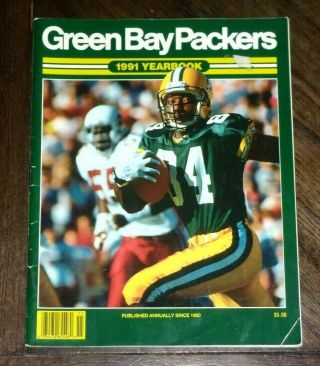 1991 Green Bay Packers Nfl Football Annual Yearbook