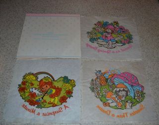 Vintage 1983 Avon Little Blossom & Friends 3 Iron - On Transfers Sewing Crafts