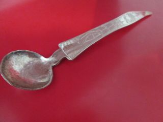 Vintage North West Coast - Native American Made - Silver - Totem Pole Spoon