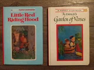 Vintage A Puppet Storybook Little Red Riding Hood,  A Child 