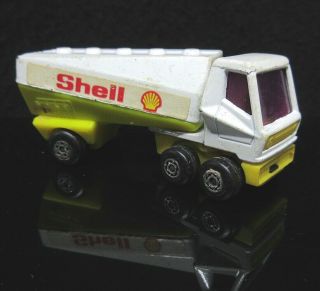 1/64 Vtg Lesney Matchbox Htf Very Good,  1973 63 Shell Gas Tanker England