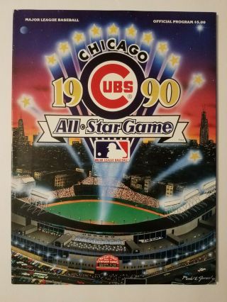 1990 Mlb All - Star Game Program - Wrigley Field/chicago Cubs - Great Memorabilia