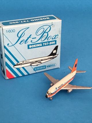 Vintage 1980’s,  Schabak,  Hapag Lloyd Airlines,  Boeing 737,  1:600,  Die Cast