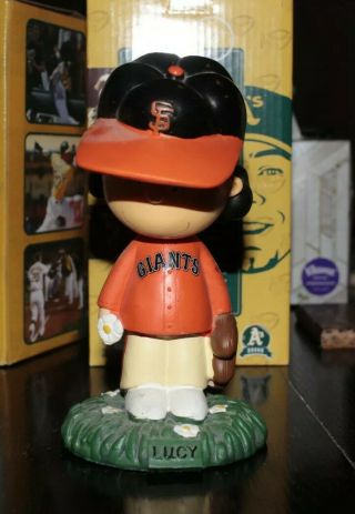 Lucy Peanuts San Francisco Giants Sf Bobblehead Mlb Major League Baseball