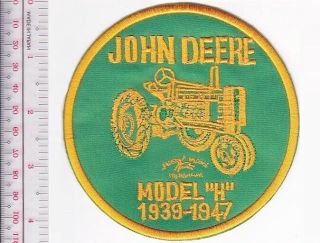 Vintage Farm Equipment Usa John Deere Model H Tractor Moline,  Illinois Lg Patch