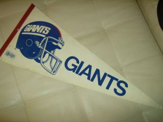 Vintage York Giants Nfl Full Size Football Pennant