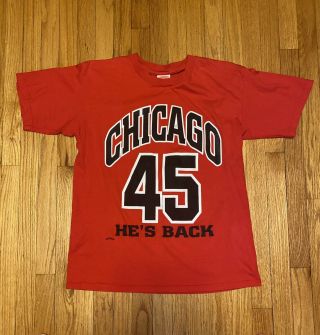 Vtg 90s Nutmeg Chicago Bulls Michael Jordan 45 He 