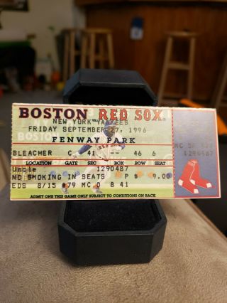 1996 Boston Red Sox Vs.  N.  Y.  Yankees Ticket Stub Derek Jeter