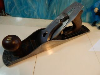 Antique Wood Plane Stanley No.  5 Rule & Level Co.  Bailey Pat.  1902 1910 V Grooved