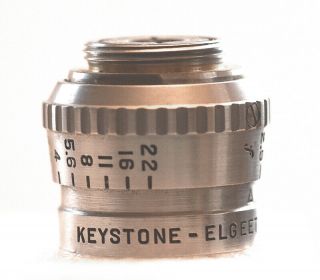 Vintage Keystone Elgeet 13mm Lens 1/2 " F/2.  5 Lens For Keystone Movie Cam.