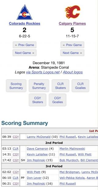 12/19/81 CALGARY FLAMES NHL TICKET STUB vs COLORADO ROCKIES OLD STAMPEDE CORRAL 3