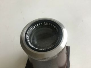 Vintage Carl Zeiss Jena Lens - Nr3294883 - Triplett 1:35 f=10cm 3