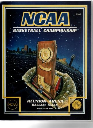 1986 Ncaa Men’s Basketball Final Four Program,  Louisville,  Duke,  Kansas,  Lsu