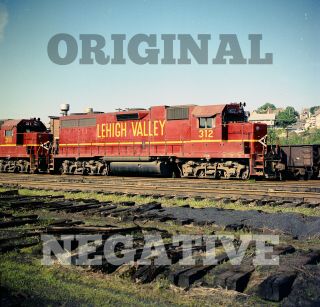 Orig 1974 Negative - Lehigh Valley Lv Gp38 312 Allentown Pennsylvania Railroad