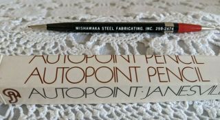 Vintage Autopoint Advertising Mechanical Pencils Mishawaka Steel Fabricating Inc 2