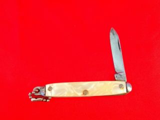 Vintage Ideal K Co Keychain Folding Pocket Knife Knives Made In Usa Mini Old