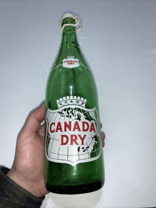 Vintage St.  John’s Newfoundland Purity Factories Ltd Canada Dry Acl Bottle 30 Oz