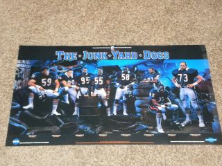 Chicago Bears The Junk Yard Dogs 1986 Classic Poster By Wgn & Chevrolet