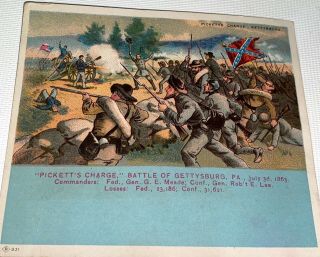 Rare Antique Victorian American Civil War Pickett 