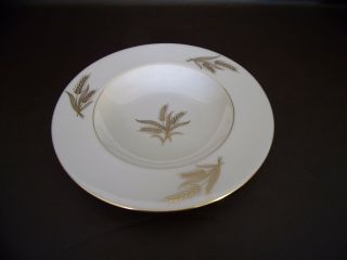 Vintage Lenox Harvest Pattern Soup Bowl With Gold Wheat Design
