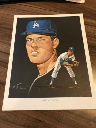 Joe Moeller 1962 Nick Volpe Union 76 Print Los Angeles Dodgers